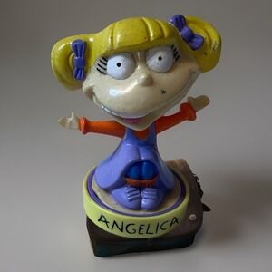 Viacom Rugrats Angelica Pickles Stamp Figure Vintage 1997 90s Nick Toy 3"